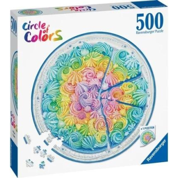 Puzzle 500 Paleta kolorów: ciacho